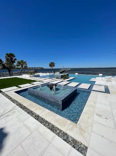 Sparkling clean pool serviced by Deep End Pool Services in Okaloosa County