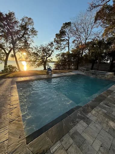 Sparkling clean pool serviced by Deep End Pool Services in Okaloosa County