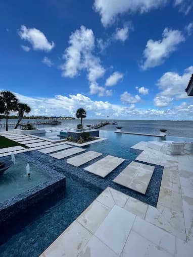 Sparkling clean pool serviced by Deep End Pool Services in Okaloosa County